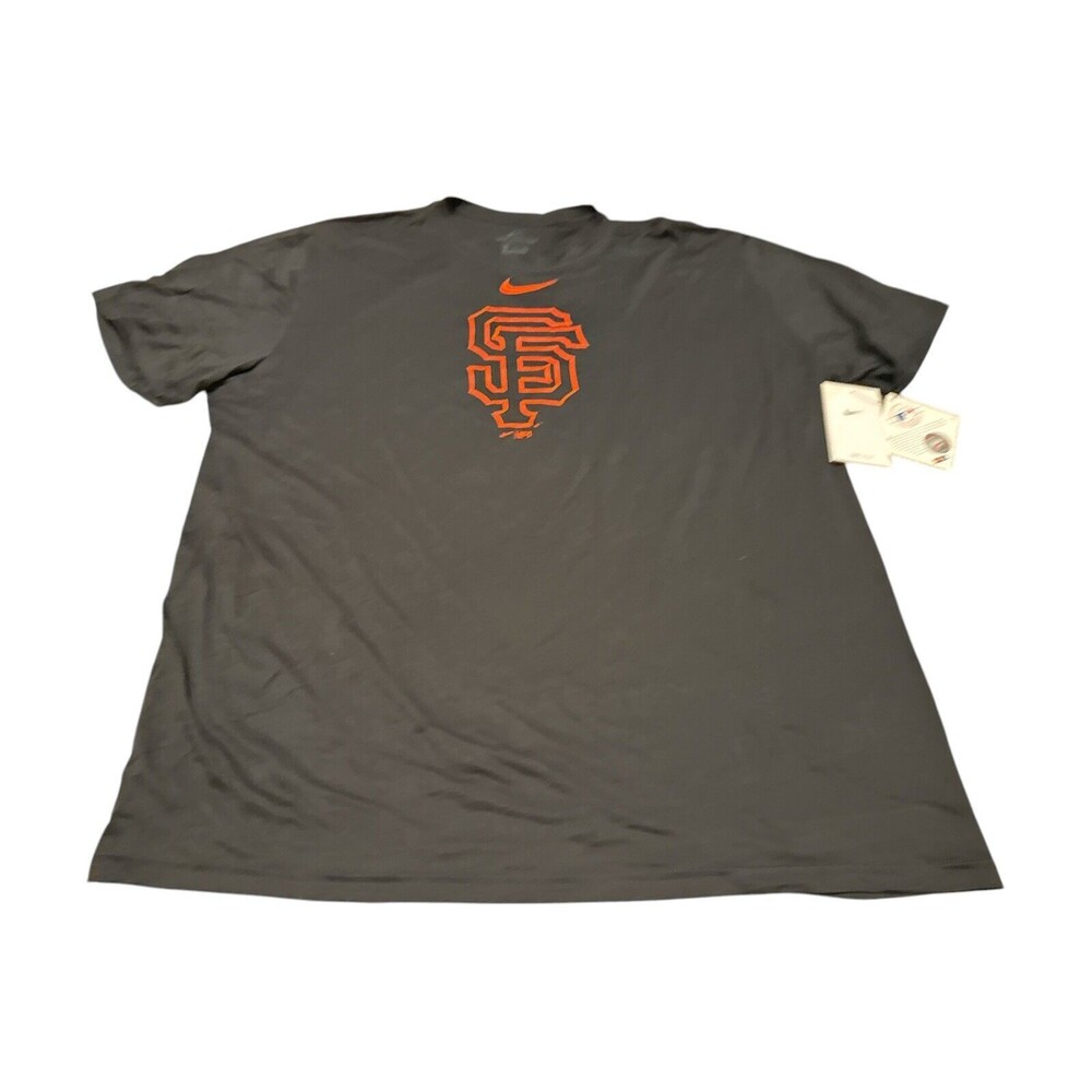 NWT San Francisco Giants Baseball Nike Dri-Fit T-Shirt Men's Black XXL New